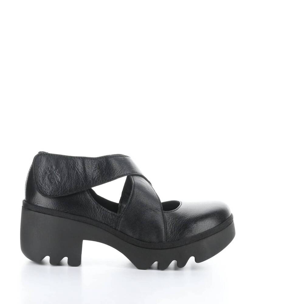 NEW FLY LONDON women's togo 533 velcro shoes in black